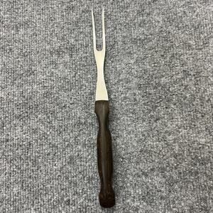 Cutco USA Carving Fork No. 1026 Brown Handle Stainless Steel BBQ Tool